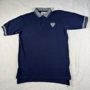 P.S.I. Yellowstone Polo Shirt Mens Large Navy Excellent Embroidered Souvenir
